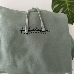 Sage Green Hollister Hoodie Men’s Small